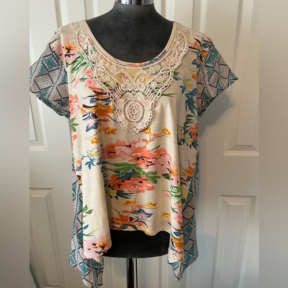 Sundance Floral Lace Blouse - Multicolor